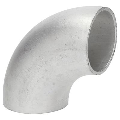 90° Alu Rohrbogen 108 x 2,5 mm, r=142,5 ± 3,0 mm, BA3, ähnl. DIN 2605 , aus EN AW-5754,  AlMg3, mit glatten Enden - 108 x 2,5 mm, aus EN AW-5754