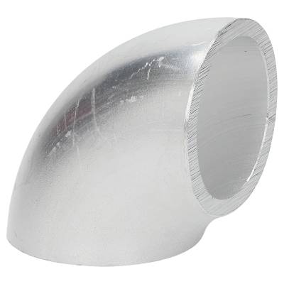 90° Alu Rohrbogen 76 x 3 mm, r=63 mm, BA2, ähnl. DIN 2605 , aus EN AW-6060,  AlMgSi0,5, mit glatten Enden - 0