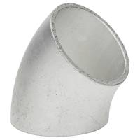 45° Alu Rohrbogen 25 x 3 mm, r=27,5 mm, BA3, ähnl. DIN 2605 , aus EN AW-6060,  AlMgSi0,5, mit glatten Enden